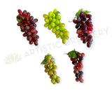 ACC0034-1223 Artificial Green Purple Red Grape 2 Sizes | ARTISTIC GREENERY
