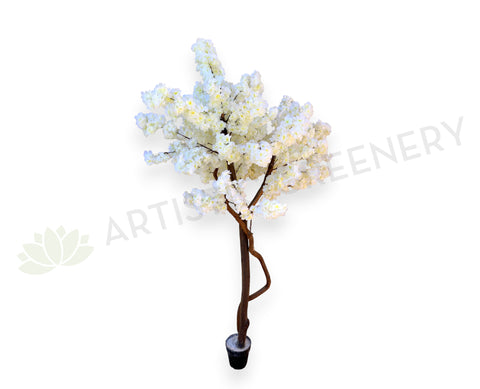 CT007 Custom-made Artificial White Blossom Tree 155cm | ARTISTIC GREENERY