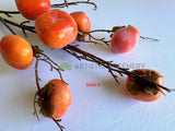 F0264-S90 Artificial Persimmon Fruit Spray 2 Styles