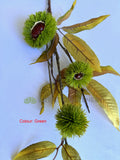 Green - F0461 Imitation Chestnut Branch 85cm 2 Styles | ARTISTIC GREENERY