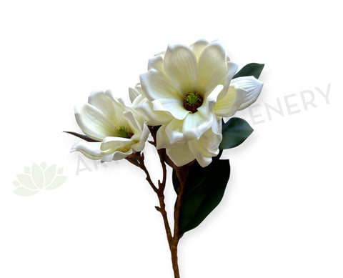 F0466 Artificial White Magnolia Spray 79cm | ARTISTIC GREENERY