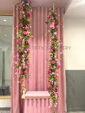Bang on Brows (Claremont) - Floral Centrepiece for Swing Display and Wall Planters | ARTISTIC GREENERY Commerical Fitout with Artificial Flowers WA