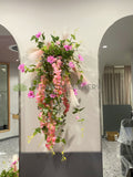 Bang on Brows (Claremont) - Floral Centrepiece for Swing Display and Wall Planters | ARTISTIC GREENERY Commerical Fitout with Artificial Flowers WA
