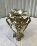 Decorative Fiberglass Vases - Pearl & Gold (2 Styles)