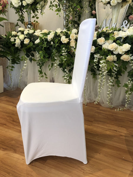 Cheap white chair store covers for sale