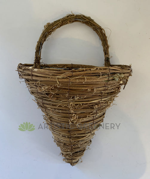 ACC0095 Wall Mounted Ratten Wicker Basket 24cm x 34cm ARTISTIC