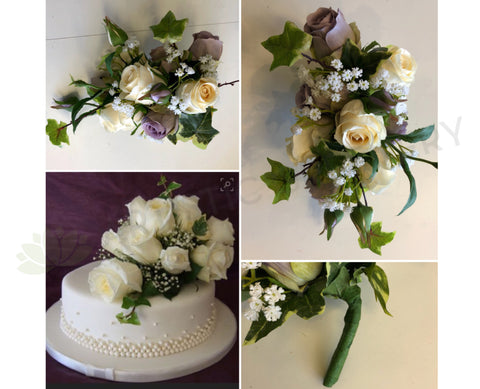 Artificial Flower Arrangement for Cake - Lisa G