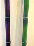 DS0024 Bamboo Stick 127cm Eggplant / Green