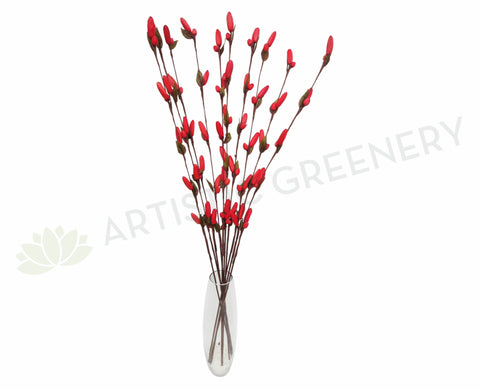 DS0041C Decorative Sticks with Hanging Flowers 103cm Red