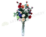 F0066 Rose Spray Real Touch 11 colours