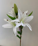 F0091 Silk Oriental Lily 65cm White | ARTISTIC GREENERY