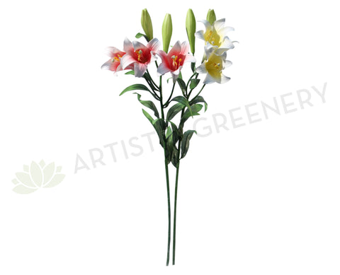 F0108 Christmas Lily Real Touch 87cm 3 Colours