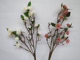F0223 Small Chrysanthemum Spray 76cm Dusty Pink / White