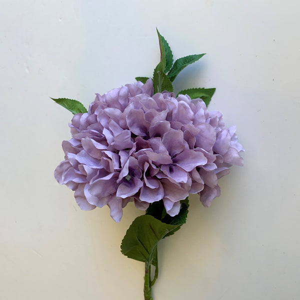 F0268 Single Stem Silk Hygrandea 61cm Mauve Fake Flowers Australia