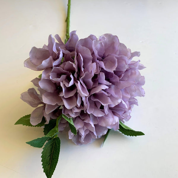 F0268 Single Stem Silk Hygrandea 61cm Mauve Fake Flowers Australia