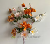 F0334 Faux Magnolia Spray 90cm 4 colours | ARTISTIC GREENERY Malaga Silk Flowers Supplier Australia