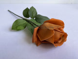 F0385 Latex Single Rose Stem 45cm Black / Brown | ARTISTIC GREENERY