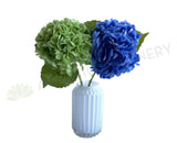 F0395 Real Touch Faux Hydrangea Stem 50cm Light Green / Blue | ARTISTIC GREENERY