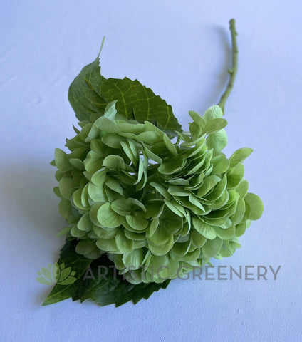 Light Green - F0395 Real Touch Faux Hydrangea Stem 50cm Light Green / Blue | ARTISTIC GREENERY