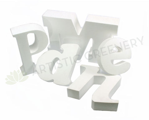Polystyrene Foam Letters (Laser Cut) - Made to Order
