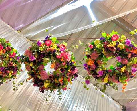 For Hire - Hanging Floral Wreath 80cm Diameter