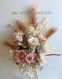 Dried Flowers Style Bouquet (Artificial Flowers) - Mixed Flowers - Cammy | ARTISTIC GREENERY WA Wedding Flowers Supplier
