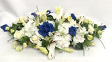 For Hire - Bridal Table Centrepiece (Blue & White) 100cm