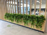 Coles Distribution Centre Canteen Kewdale  - Hanging Greenery for Built-in Planters