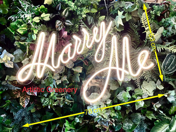 Photo inspiration: Fresh Look at For Hire Neon Sign 4 Styles Couple Marry Me Love
