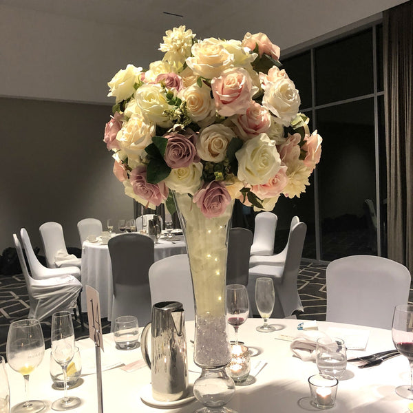 For Hire Deluxe Reception Centrepieces 85cm Perth Wedding Receiption