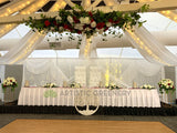For Rent - Bridal Table Centrepiece (Red & White) 180cm | ARTISTIC GREENERY