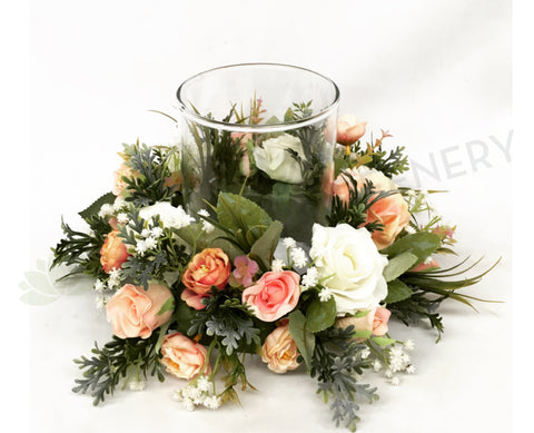 Candle Ring / Wreath - Wedding Table Centrepieces  -Natalie L