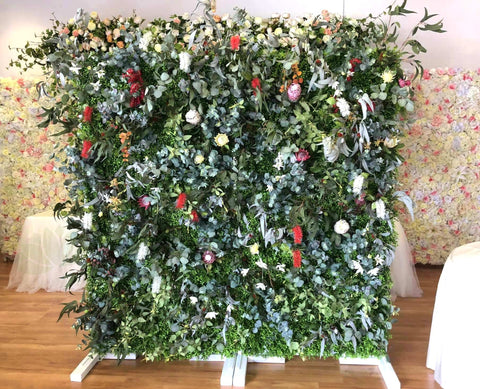 For Hire - Native Flower Wall 200 x 200cm | ARTISTIC GREENERY
