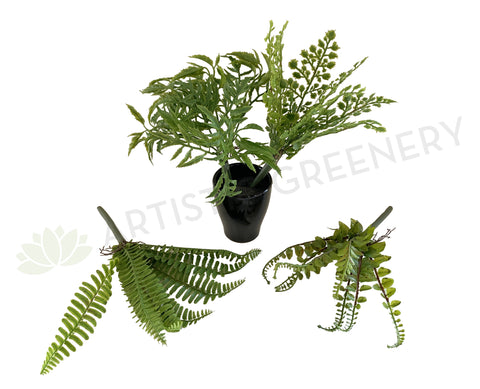 SP0353 Small Greenery Bunch 30cm 4 Styles (Clearance Stock)