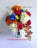Cemetery Silk Flowers (Bright Colour Theme) 27 x 40 cm - SYM0051 | ARTISTIC GREENERY