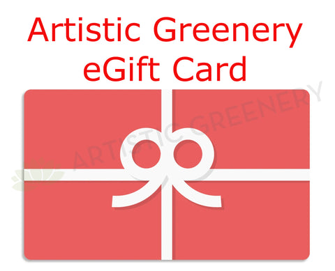 Artistic Greenery eGift Cards / eVoucher