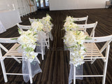 Aisle flowers - Wedding Package - Ceremony & Reception (Alanna & Cameron) @ The Pavilion (Marina Hotel) Mindarie | ARTISTIC GREENERY Wedding Decoration Hire Perth WA