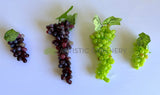 ACC0034-S90 Artificial Plastic Grape Bunch 2 Sizes Dark Purple / Greens | ARTISTIC GREENERY