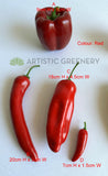 ACC0082 Artificial Capsicum & Chillis 3 colours | ARTISTIC GREENERY