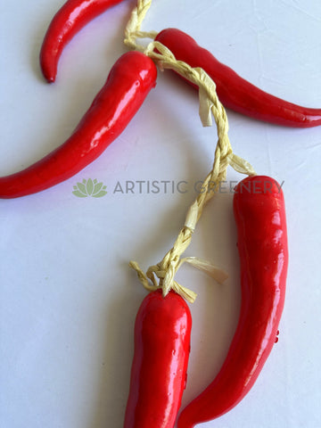 ACC0082-S88 Fake Large Red Chilli String 60cm | ARTISTIC GREENERY ...