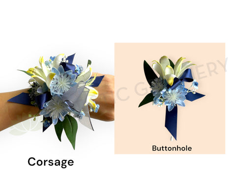Corsage & Buttonhole - Native Flowers - CB0046 - $60/set
