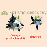 Corsage & Buttonhole - Native Flowers - CB0046 - $60/set