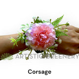 Corsage & Buttonhole - Carnation - CB0047- $56/set | ARTISTIC GREENERY 