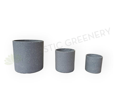 Concrete x Fiberglass Planter - Round (Available in 3 sizes) CER0017 | ARTISTIC GREENERY