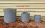 Concrete x Fiberglass Planter - Round (Available in 3 sizes) CER0017 | ARTISTIC GREENERY
