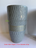 Ripple Pattern (Blue) Round Planter / Pot Glazed Finish - Ceramic CER0024 | ARTISTIC GREENERY