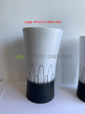 Black & White Paint Round Planter / Pot - Ceramic CER0025 | ARTISTIC GREENERYBlack & White Paint Round Planter / Pot - Ceramic CER0025 | ARTISTIC GREENERY