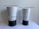 Black & White Paint Round Planter / Pot - Ceramic CER0025 | ARTISTIC GREENERYBlack & White Paint Round Planter / Pot - Ceramic CER0025 | ARTISTIC GREENERY