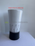 Black & White Paint Round Planter / Pot - Ceramic CER0025 | ARTISTIC GREENERYBlack & White Paint Round Planter / Pot - Ceramic CER0025 | ARTISTIC GREENERY