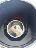 CER0026BLA "V" Pattern Ceramic Pots - Black Gloss - 3 Sizes